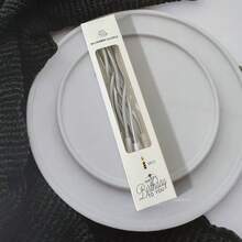 6pcs Black Spiral Curved Birthday Party Decorative Candles, High Quality, Suitable For Birthday, Party, Wedding, Holiday - Multicolor - View 12