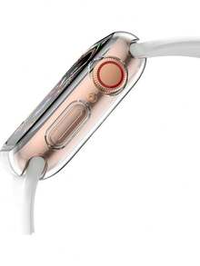 透明硅胶保护壳，兼容 42mm、46mm、40mm、41mm、44mm、45mm，具有防震、防刮、防尘、轻薄、超薄的硅胶保护壳，触感柔软，也兼容 Series SE、10/9/8/7/6/5/4，精准开孔，男女皆宜，安装简便。 - 無色 - 查看 4