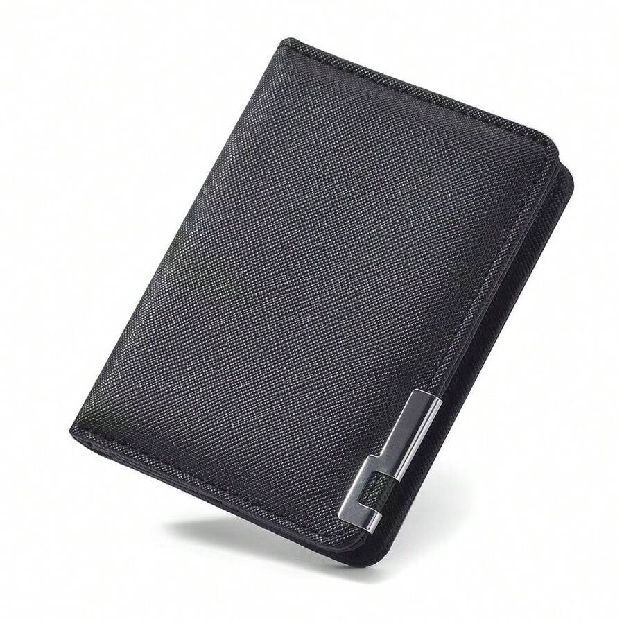 New Men's Short Wallet, High-Quality Multi-Card Slots Minimalist Convenient Bifold Card Holder - Multicolor - View 1