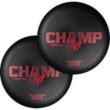 Climo Disc Golf Champ Putter 2-Pack - Trophy Line Plastic - 173+ Grams - White Black or Pink Matching Putters Ken Climo 12X World Champion - Negro - Ver 1