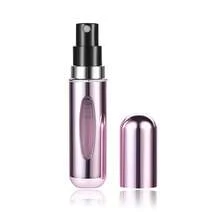 Mirror Finish Metallic Perfume Spray Bottle Mini Travel Refillable Atomizer - 粉色 - 查看 2