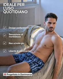 Ropa interior activa de talla grande para hombres - Verde Mixto/Rayas 4 Pares - Ver 9