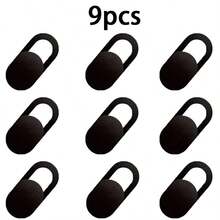 6pcs/10pcs/20pcs Camera Lens Cover, Metal Privacy Sticker For Smartphone, Computer, Webcam, Gift For Birthday, Easter, Boyfriend, Girlfriend - Black - View 11
