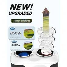 WOSPORTS Golf Rangefinder 800/1200 Yards Laser Range Finder High Precision Flag Lock with Pulse Vibration Tournament Legal Rangefinder for Golfing and Hunting Battery Included - Torneo legal - Ver 3