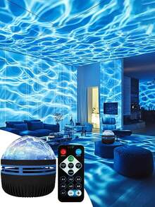 1PC Aurora Projector With LED Night Light, Featuring USB Interface - Variable Color, Romantic Starry Sky Projection Lamp, Suitable For Bedrooms, Modern Design, Remote Control Weddings And Unique Festival Decorations. - ánh sáng đa sắc - Xem 15