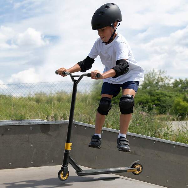 Stunt Scooter, Complete Trick Scooters For Kids Ages 11-13 Years, Teens, Adults, Boys, And Girls, Freestyle Street Rider For Intermediate And Beginner, Lightweight Aluminum Deck, ABEC-9 Bearing