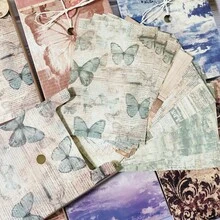 30 Tờ Giấy Trang Trí Sổ Lưu Niệm Phong Cách Cổ Điển Dùng Cho Album Và Thủ Công, Phụ Kiện Sổ Tay Cho Sổ Lưu Niệm, Sổ Nhật Ký, Giấy Trang Trí Sổ Tay, Trang Trí Ngày Lễ Giáng Sinh, Halloween, Ngày Valentine - giấy - Xem 3