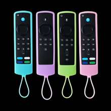 1 Remote Control Silicone Protective Cover, With Lanyard, Suitable For (4K Voice Remote Control 3/2 Generation Fire TV Stick Voice Remote Control Lift 1/2 Generation). Anti-Fall, Dust-Proof, Silicone Protective Cover Luminous Model - Multicolor - View 1