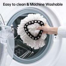 4 Pack Mop Heads Replacement Compatible With O-Ceda EasyWring Spin Mop, Microfiber Spin Mop Refill Easy Cleaning Mop Head Replacement For Floor Cleaning Deep Cleaning For Home Office - Màu A - Xem 6