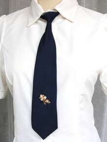 1pc Women's Studded Tie-Less Collar, Suitable For Casual, Street, Daily, Party, Gift - Multicolor - View 23