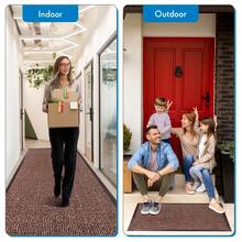 Washable Doormat Runner Non-Slip Rubber Backed Dirt Trapper Indoor Home Decor Rug - Red - View 9