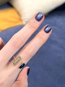 HEFENNA 深蓝色猫眼甲油胶，UV/LED固化，DIY美甲沙龙（1瓶） - 彩色 - 查看 4