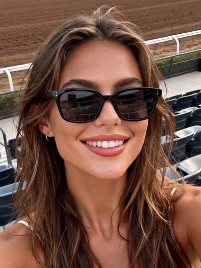 1 Pair Fashionable Classic Travel Frame , Suitable For Daily Wear, Vacation, Travel, Beach Accessories, Women's Beach Accessories, Spring/Summer Basic, Women's Casual Business