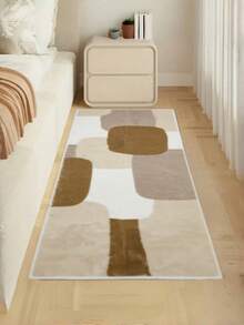 1pc Soft Faux Wool Rug, Simple Rectangular Carpet, Soft & Comfortable, Bedroom Rug, Bedroom Decor Rug, Bedside Rug, Washable, Home Decor Faux Wool Rug, Holiday Decor Rug. Note: Due To Lighting And Batch Differences, There May Be Slight Color Variations From The Actual Product. The Rug May Have Temporary Creases Or Wrinkles From Packaging And Transportation, Which Are Not Defects And Will Gradually Disappear. - Multicolor - View 16