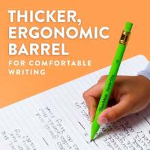 Paper Mate Handwriting Triangular Mechanical Pencil Set With Lead &Amp; Eraser Refills, 1.3mm, 8 Count - Back To School, Teacher Supplies, Home, Kids Writing, Fun Barrel Colors - ColorA - 查看 6