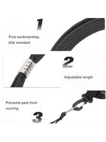 1条重型吸盘式狗狗洗澡牵引绳，柔软尼龙宠物美容约束牵引绳，带可调节项圈，适用于猫狗洗澡和美容（款式随机） - 彩色 - 查看 6