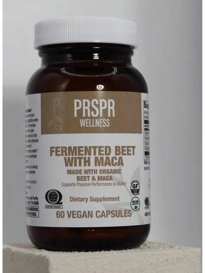 Bestseller! PRSPR Wellness Fermented Beet W/ Maca 60 Vegan Capsules Non-GMO BB 5/27Supplement Vitamin'' Free Shipping