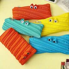 趣味拉链铅笔盒 - 可爱独特的设计。大容量拉链文具袋。是开学季、情人节或送给朋友的理想礼物。 - 單件 - 查看 6