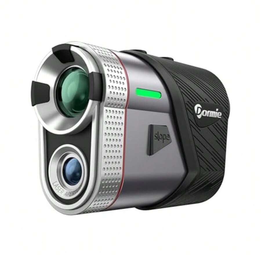 Dormie Golf Rangefinder with Slope800 Yards Laser Range Finder Golfing Aluminum Alloy Body Flag Pole Locking Vibration Slope Compensation 6X Magnification Rangefinder with Magnet - T100 Negro - Ver 1