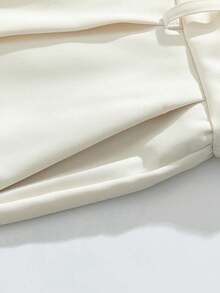 男士休闲商务正装裤，时尚简约百搭西装裤 - 卡其色 - 查看 4