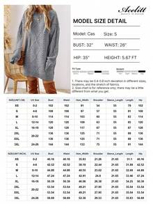 Acelitt Autumn/Winter Women's Solid Color Knitted Textured Pattern Dropped Shoulder Oversized Sweater Dress, Order One Size Down - Grey - View 6