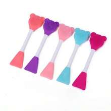 硅胶双头双面洁面化妆刷，易于清洁，质地细腻柔软，亲肤化妆工具 - 多色 - 查看 10