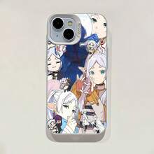 Funda para teléfono con personajes mágicos de anime, compatible con Samsung,  17,  16 Pro Max,  15 Pro Max,  13 y  12. Diseño plateado premium, hecha de TPU, que ofrece protección contra golpes y caídas. Un regalo perfecto para familiares, amigos, seres queridos, novios/novias y aniversarios. - Plateado - Ver 6