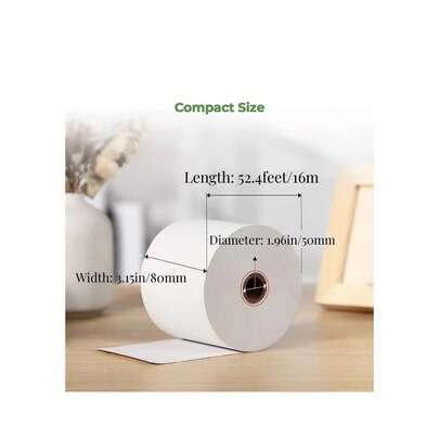 50 Rolls 80x50 Thermal Rolls Cash Credit Card Machine Receipt Paper Till Roll UK