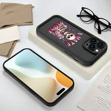 1个多巴胺渐变骷髅手机壳，兼容 16/17 Pro Max，全包防震保护套，简约设计，可爱卡通风格，完美保护您的手机，兼容荣耀X7/三星Galaxy A56 5G/Smart 8/Hot 40/传音Spark 30C/Spark Go 2024/红米Note 14 5G/摩托罗拉Moto E22/E22i/OPPO A54，国际版，非国内版 - 黑色 - 查看 6