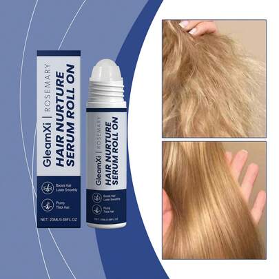GleamXi迷迭香滚珠护发精华，滋养秀发，令秀发柔顺亮泽。