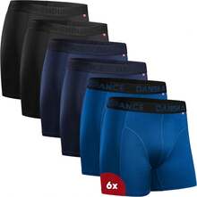 Ropa interior activa de talla grande para hombres - Multicolor (2 X Negro, 2 X Azul, 2 X Azul Brillante) - Ver 8
