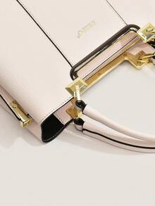 Dedoo Luxury Fashion Multi-Compartment Large Capacity Charm Handbag & Shoulder Bag - Beige - View 7