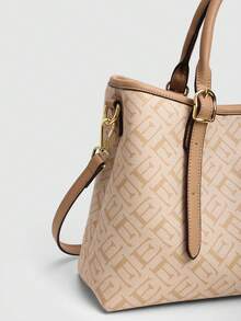 Dedoo 春夏时尚轻奢经典复古老花手提包。这款大容量托特包支持三种携带方式：手提、单肩背和斜挎。简约、优雅、百搭，适合工作通勤、日常休闲旅行、购物、度假、情人节礼物、母亲节礼物等多种场合。 - 彩色 - 查看 5