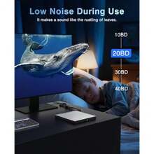 Unidad de Blu ray externa para portátil Blu Ray Burner externa Blueray/dvd para PC USB 3.0 tipo C compatible con unidades de disco BD de 100 G reproductor de DVD Bluray lector de CD compatible con - como en la foto - Ver 8