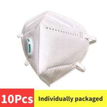 10 buah Masker Wajah Sekali Pakai Unisex, Desain Tebal 7 Lapisan, Longgar & Nyaman, Bernapas, Klip Hidung yang Dapat Diatur, Penting untuk Perjalanan & Penggunaan di Rumah - A - View 10