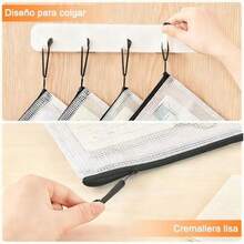38 Pcs Bolsas de Malla con Cierre, Bolsas impermeables con cremallera de PVC,Organizador de Archivos Tamaño A4, Carpeta Organizadora de Documentos, para Aula, Escuela, Oficina, Suministros de Viaje - / - Ver 5