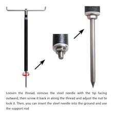 Bag Stand Attachment Lightweight Updated Attachable Stand for Golf Bag Assembly is Completed in About 35 Seconds. Stable and not Easy to Fall Off - como en la foto - Ver 6