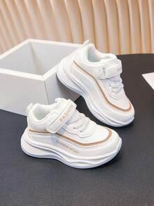 1 Pair White Children's Autumn New Baby Toddler Shoes, Girls Boys Soft Sole Sneakers, Fashionable Sports Shoes - Khaki - View 11