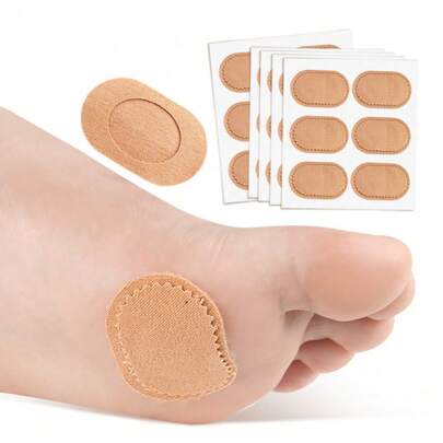 6pcs/Pack Adhesive Heel Pads, Anti-Friction Shoe Inserts Suitable For Sports Shoes, Sandals, High Heels, Shoes