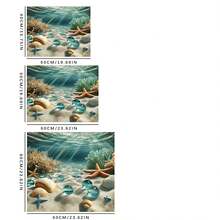 1pc Underwater Creature Pattern, Warm Family Atmosphere, Diatomite, Non-Slip, Suitable For Washing Machine Cover Pad, Dryer Cover Pad, Coffee Machine Pad, Kitchen Countertop Pad. Multi-Purpose Household Mat - 3-color Underwater Creature Pattern - View 11