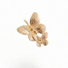 1/4pcs Alloy Butterfly Elegant Hair Clips, Unique Design Suitable For Women, Festivals, Parties, Dates - Gold - View 9