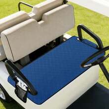 Golf Cart Seat CoversUniversal Golf Cart Seat Towel Blanket with 4 Front Pockets Waterproof and Anti-Slip Bottom Golf Cart Accessories Fits for EZGO  Club Car Black - Azul profundo - Ver 1