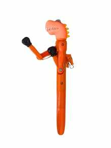 1PC/4PCS Creative Decompression Dinosaur Bounce Gel Pen 0.5mm Black Ink Gel Pen Fun Office Student Pen Office School Supplies - Multi-colored Dinosaur Ballpoint Pen - View 8