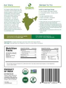 Organic Moringa Powder - 8 Oz (226g) | USDA Organics, Non-GMO, Kosher, Halal, Moringa Olifera Powder - 100% Raw And Natural, By SHOPOSR - Màu A - Xem 3