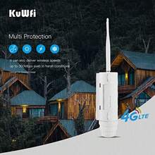 KuWFi Outdoor Two in One 4G LTE cpe Cobertura WiFi para Granjas Rurales Antena de Alta Ganancia Carcasa Resistente al Viento y la Lluvia ip66 - como en la foto - Ver 3