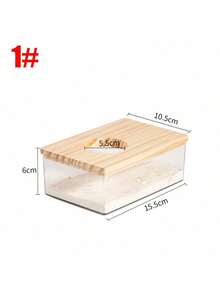 亚克力浴室，透明主体，木质顶盖，圆形入口，防漏设计，可爱老鼠入口，卡通老鼠头入口，萌趣设计让老鼠爱上洗澡 - 彩色 - 查看 10