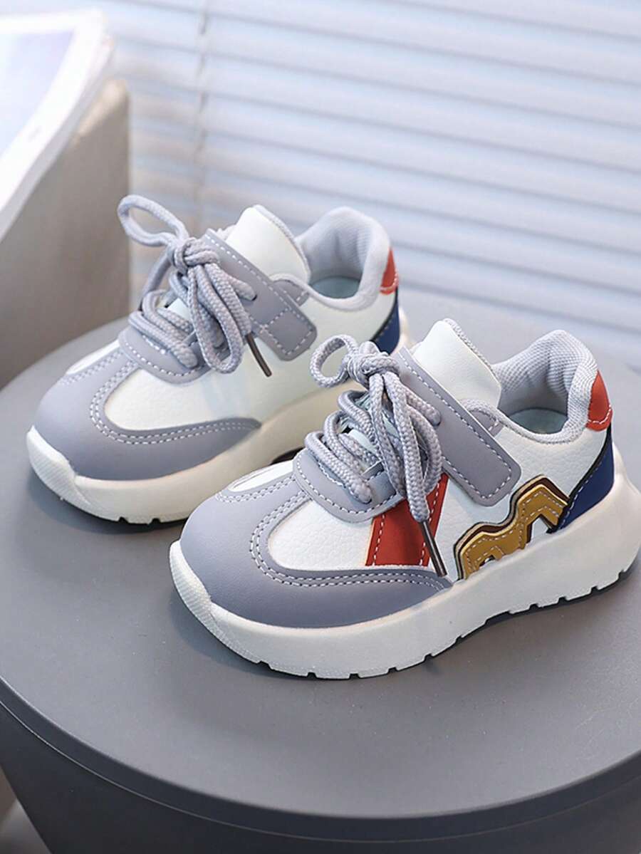Autumn New Soft Bottom Anti-Slip Functional Shoes, Infant Steady Walking Shoes, Children's Spring/Autumn Toddler Shoes - Grey - View 1
