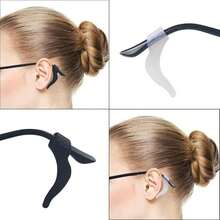 Timotech 20 Pares Retenedores de Lentes, Ganchos Silicona para Gafas, Sujetadores Antideslizantes con Caja, Agarres para Orejas, Retenedores  Lentes de Sol - / - Ver 2