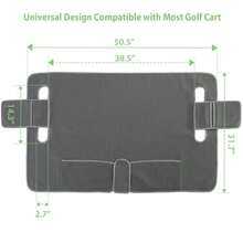 Golf Cart Seat Covers with 4 Pockets and Non-Slip Bottom Universal Golf Cart Seat Towel Blanket Fits for EZGO  Club Car and More 2 Person Seat Golf Carts - GRIS - Ver 6