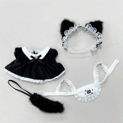 Cute Doll Clothes And Accessories Set Suitable For 15-17cm Dolls, Applicable For 1st/2nd/3rd Generation Dolls, Birthday & Holiday Gift (Doll Not Included)